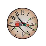 Ficha técnica e caractérísticas do produto Relógio de Parede em Mdf Coruja