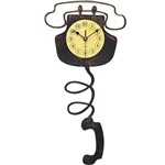 Ficha técnica e caractérísticas do produto Relógio de Parede Espressione Analógico Telefone 266-007