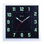 Ficha técnica e caractérísticas do produto Relógio de Parede Herweg Quadrado Fluorescente 660036