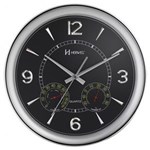 Ficha técnica e caractérísticas do produto Relógio de Parede Herweg Sweep Higrômetro Termômetro 6328 P
