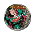 Ficha técnica e caractérísticas do produto Relogio De Parede Metal Dc Superman Verde Comics Colorido