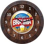 Relógio de Parede Quadro Tampa de Barril Cerveja Bebida W006