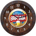 Ficha técnica e caractérísticas do produto Relógio de Parede Quadro Tampa de Barril Cerveja Bebida W006