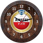 Relógio de Parede Quadro Tampa de Barril Cerveja Bebida W002
