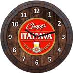 Relógio de Parede Quadro Tampa de Barril Cerveja Bebida W015