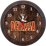 Relógio de Parede Quadro Tampa de Barril Cerveja Bebida W031
