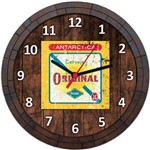 Relógio de Parede Quadro Tampa de Barril Cerveja Bebida W055