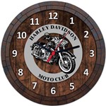 Relógio de Parede Quadro Tampa de Barril Cerveja Bebida W052