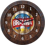Relógio de Parede Quadro Tampa de Barril Cerveja Bebida W060