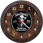 Relógio de Parede Quadro Tampa de Barril Cerveja Bebida W027