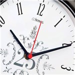 Relógio de Parede Quartz Cromado - Boda de Prata - Herweg