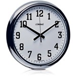 Relógio de Parede Quartz Cromado - Herweg