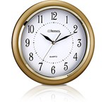 Ficha técnica e caractérísticas do produto Relógio de Parede Quartz Dourado Claro - Herweg