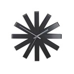 Ficha técnica e caractérísticas do produto Relógio de Parede Ribbon 30 Cm Preto