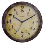 Ficha técnica e caractérísticas do produto Relógio de Parede Wood White 6658-273 Herweg - Marrom