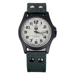 Ficha técnica e caractérísticas do produto Relógio de Pulso Soki Quartzo Esportivo Couro Branco/Verde