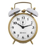 Ficha técnica e caractérísticas do produto Relógio Despertador a Cordas Branco Alarme Forte Herweg