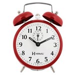 Ficha técnica e caractérísticas do produto Relógio Despertador a Cordas Vermelho Campainha Forte Herweg
