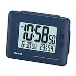 Ficha técnica e caractérísticas do produto Relógio Despertador Digital Casio Azul Marinho, com Calendário e Termômetro DQ-982N-2DF