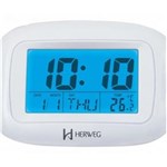 Ficha técnica e caractérísticas do produto Relógio Despertador Digital Herweg Alarme Termômetro 2967