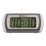 Ficha técnica e caractérísticas do produto Relógio Despertador Digital Herweg com Iluminação Led 2916 – Cinza Metálico