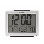 Ficha técnica e caractérísticas do produto Relógio Despertador Digital Prata com Temperatura