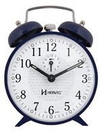 Ficha técnica e caractérísticas do produto Relógio Despertador Mecânico Herweg Azul Corda 2206-011