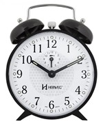 Ficha técnica e caractérísticas do produto Relógio Despertador Mecânico Herweg Preto 2206-034