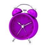 Ficha técnica e caractérísticas do produto Relógio Despertador Minimalista Roxo