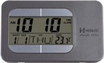 Ficha técnica e caractérísticas do produto Relógio Despetador Digital Moderno Alarme Musical Termômetro Duas Escalas Herweg Cinza 2975-071