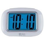 Ficha técnica e caractérísticas do produto Relógio Despetador Digital Moderno Clean Alarme Sonoro Herweg Branco