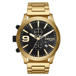 Ficha técnica e caractérísticas do produto Relógio Diesel Masculino Black And Gold Dourado DZ4488-1DN
