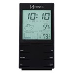 Ficha técnica e caractérísticas do produto Relógio Digital com Temperatura Preto Brilhante 2969-035 Herweg - Preto