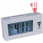 Ficha técnica e caractérísticas do produto Relógio Digital de Mesa com Projetor de Horas Despertador Temperatura