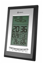 Ficha técnica e caractérísticas do produto Relogio Digital Despertador com Termometro Medidor de Temperatura e Umidade Herweg Preto