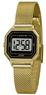 Ficha técnica e caractérísticas do produto Relógio Digital Feminino Lince SDPH127L Dourado