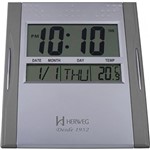 Ficha técnica e caractérísticas do produto Relógio Digital Parede e Mesa Herweg 64740-71 Cinza