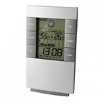 Ficha técnica e caractérísticas do produto Relógio Digital Termômetro Higrômetro Despertador - 3210