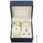 Ficha técnica e caractérísticas do produto Relógio Dourado Feminino Champion Cn27670W + Kit Bijuteria