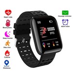 Ficha técnica e caractérísticas do produto Relógio Esportes Monitor Fitness Smart Watch Inteligente - Smartwatch