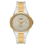 Ficha técnica e caractérísticas do produto Relógio Feminino Analógico Orient FTSS1096 C2KS - Cromado/Dourado