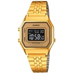Ficha técnica e caractérísticas do produto Relógio Feminino Casio Digital Vintage Dourado LA680WGA-9BDF