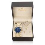 Ficha técnica e caractérísticas do produto Relógio Feminino Champion Crystal Analógico CN27885K Fundo Azul