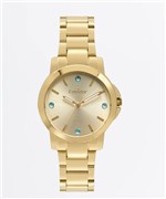 Ficha técnica e caractérísticas do produto Relógio Feminino Condor Bracelete Dourado CO2035EYF/K4D