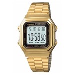 Ficha técnica e caractérísticas do produto Relógio Feminino Digital Casio A178WGA-1ADF - Dourado