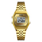 Ficha técnica e caractérísticas do produto Relógio Feminino Digital Skmei 1345 Dourado