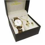 Ficha técnica e caractérísticas do produto Relógio Feminino Dourado Champion CN29883J Brinde Colar e Brincos