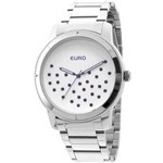 Ficha técnica e caractérísticas do produto Relógio Feminino Euro Analógico EU2036LYL/3K – Prata/Branco