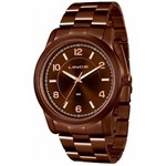 Ficha técnica e caractérísticas do produto Relógio Feminino Lince Lrbj066l N2nx Marrom/Chocolate