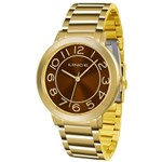 Ficha técnica e caractérísticas do produto Relógio Feminino Lince Lrgh046l M2kx Casual Dourado